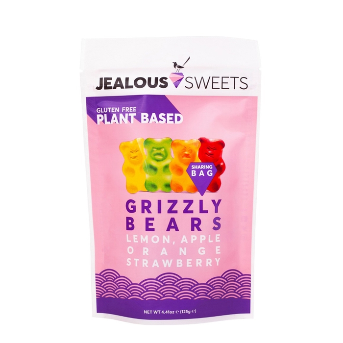 Jealous Sweets Grizzly Bears Vegan & Gluten-Free Gummy Sweets 125g