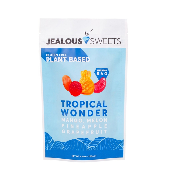 Jealous Sweets Tropical Wonder Vegan & Gluten-Free Gummy Sweets 125g