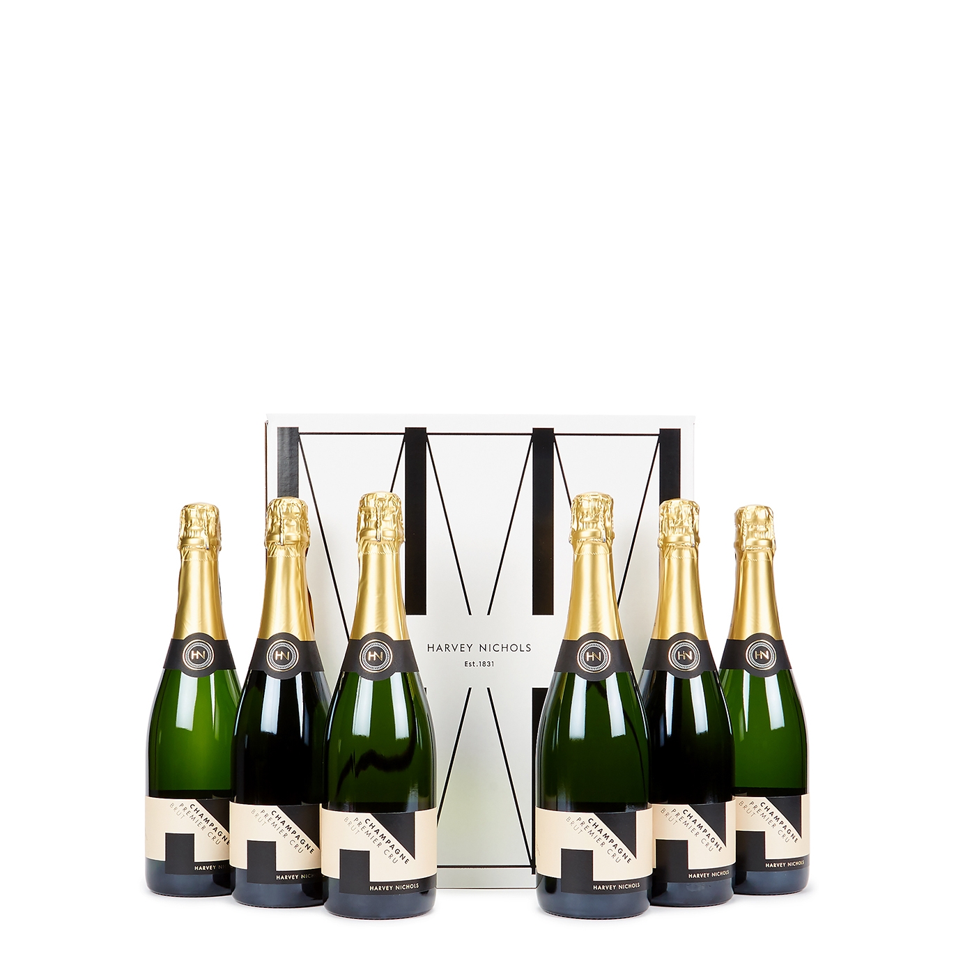 Harvey Nichols Premier Cru Brut Champagne NV - Case Of Six Sparkling Wine