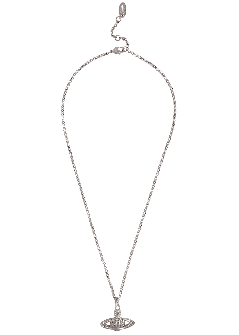 Mini Bas Relief silver-tone necklace 