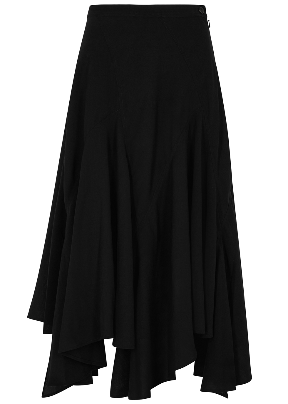 Black flared skirt