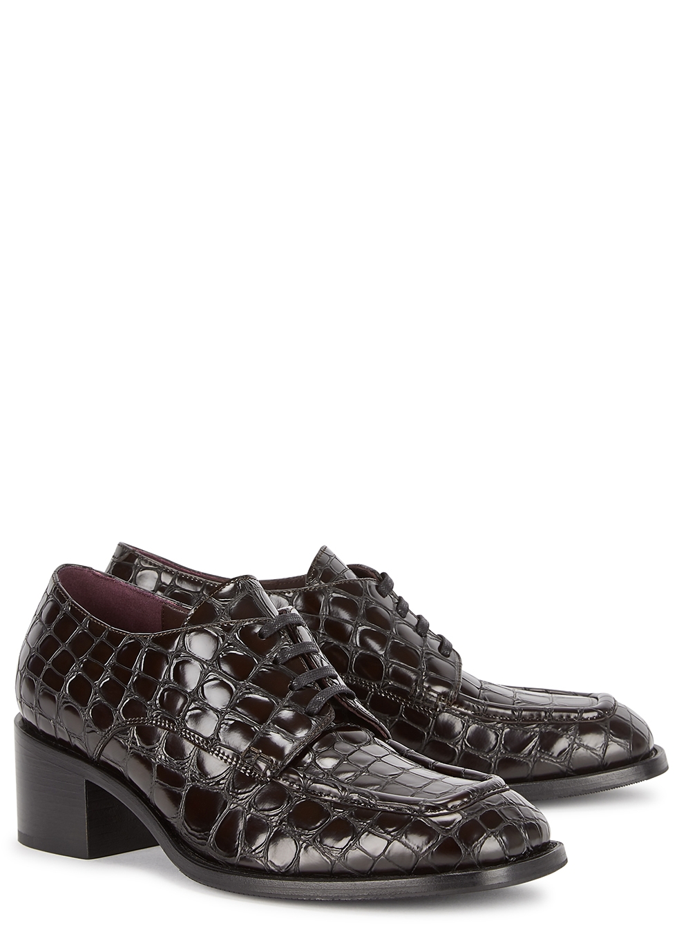 dries van noten leather derby shoes