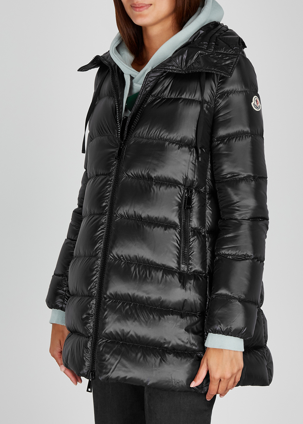 Moncler Suyen black quilted jacket 