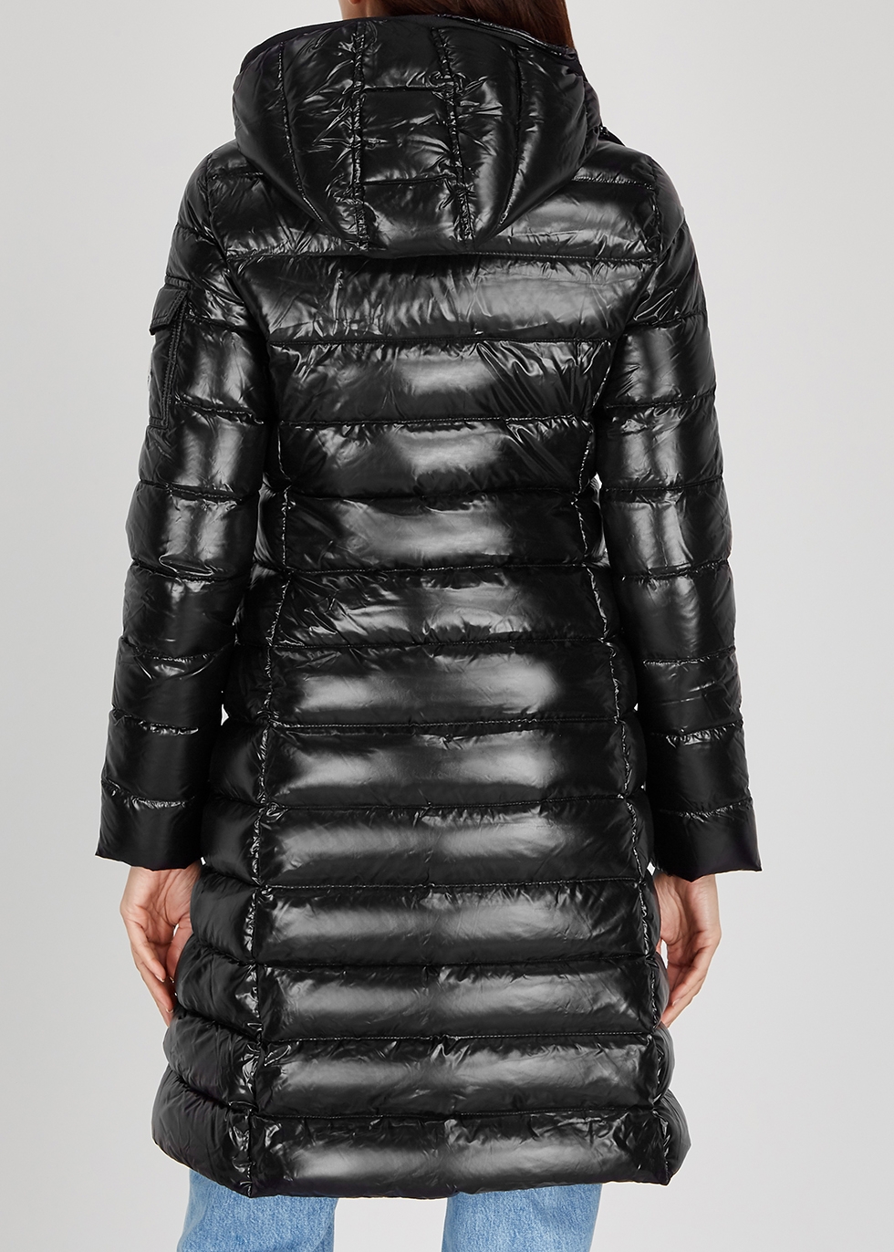 Moncler Moka black quilted shell jacket 