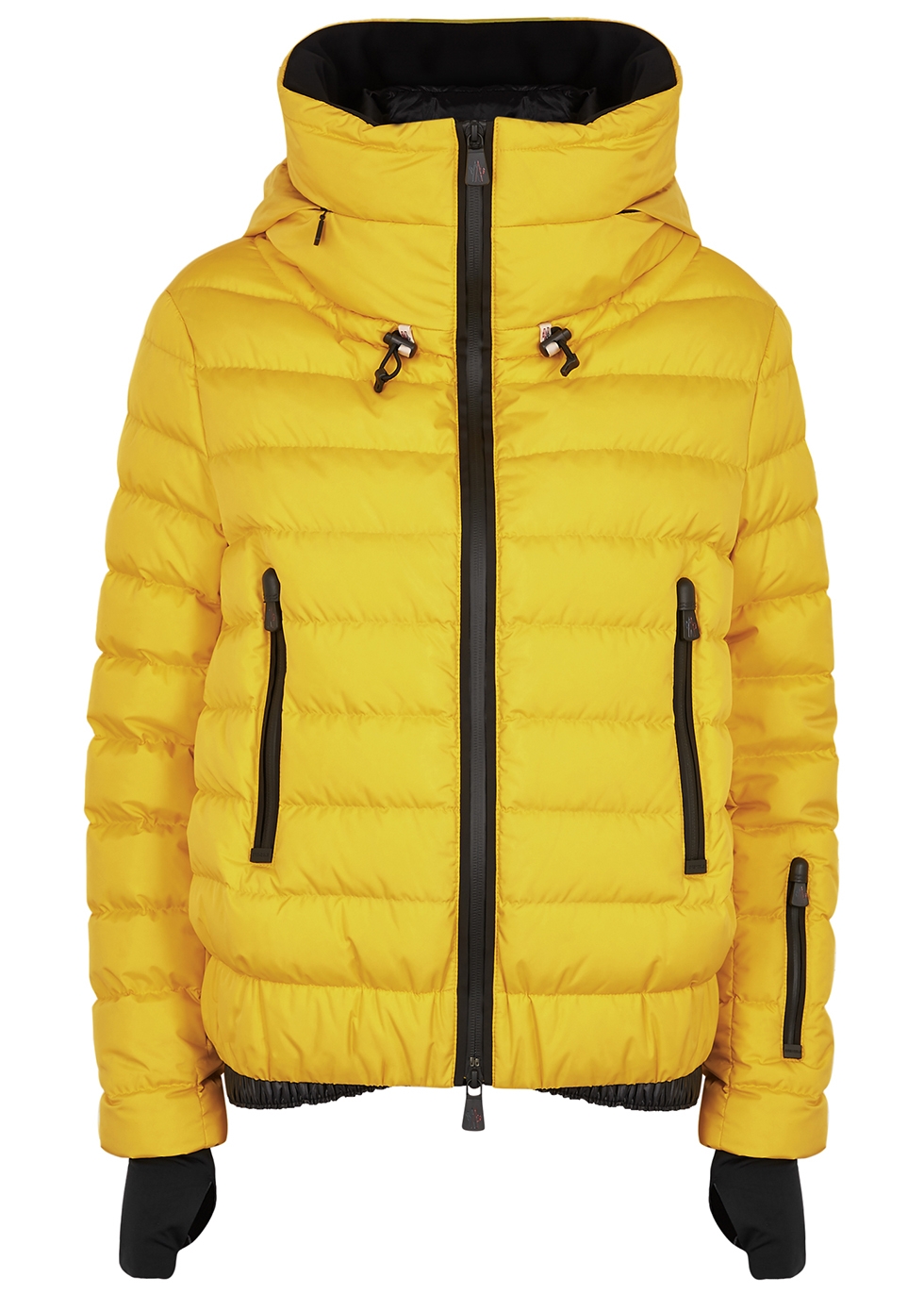 Moncler Vonne yellow quilted shell 