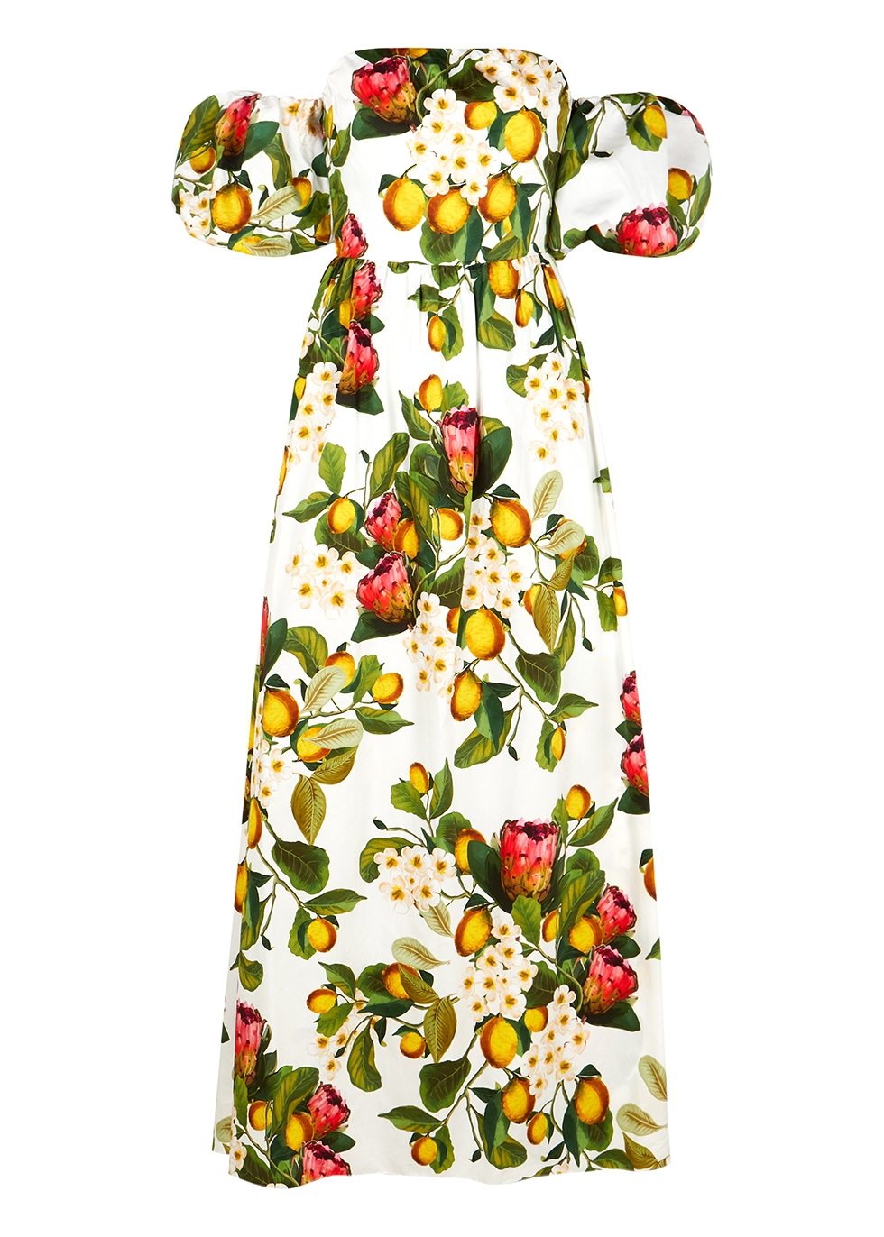 Juliet floral-print cotton maxi dress