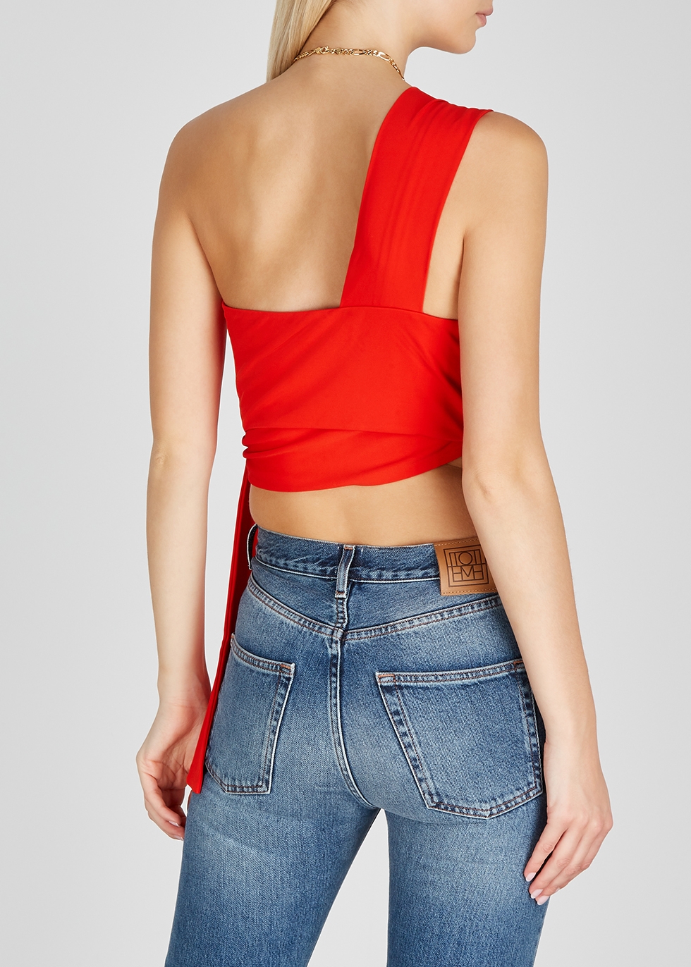 cropped jersey top