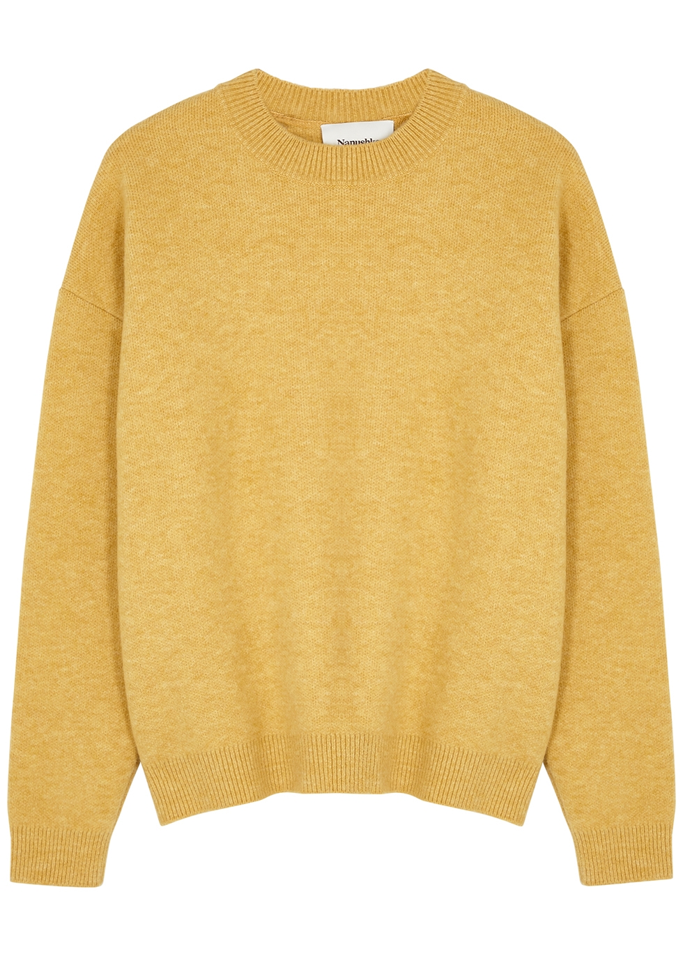 Junia mustard wool-blend jumper