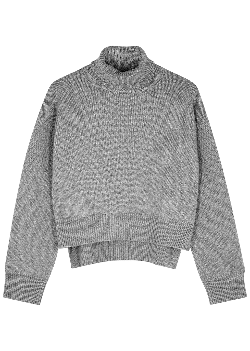 Lyn grey cashmere-blend jumper