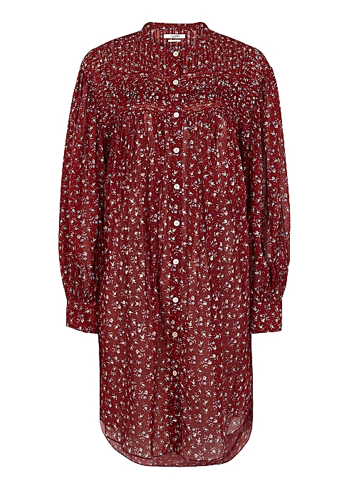 Plana red floral-print cotton dress - Isabel Marant Étoile