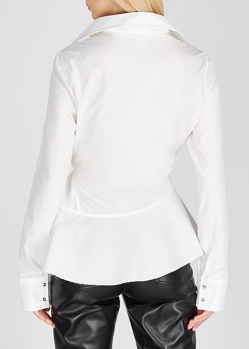 White embellished cotton shirt - MARQUES ALMEIDA