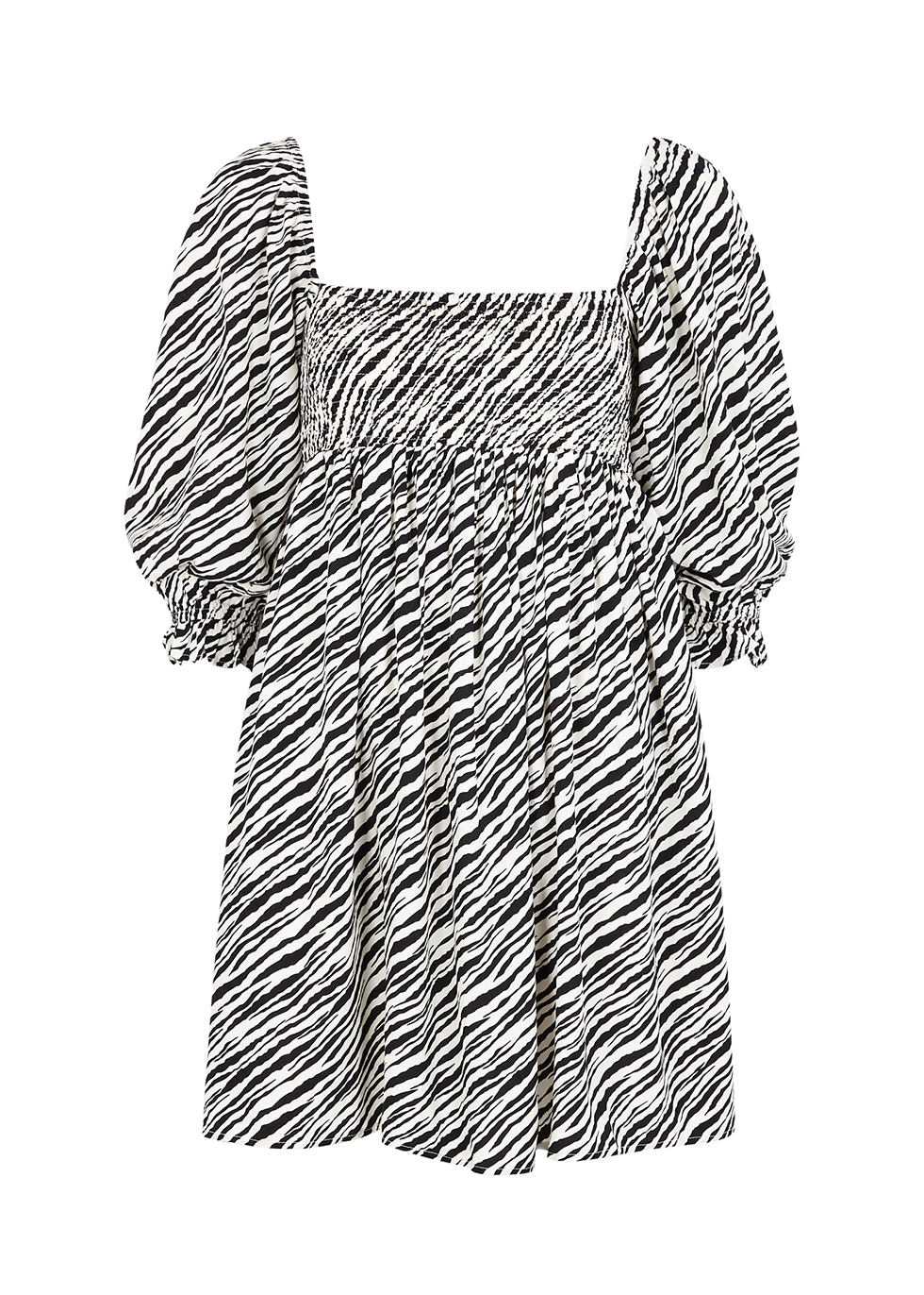 Alina zebra-print mini dress