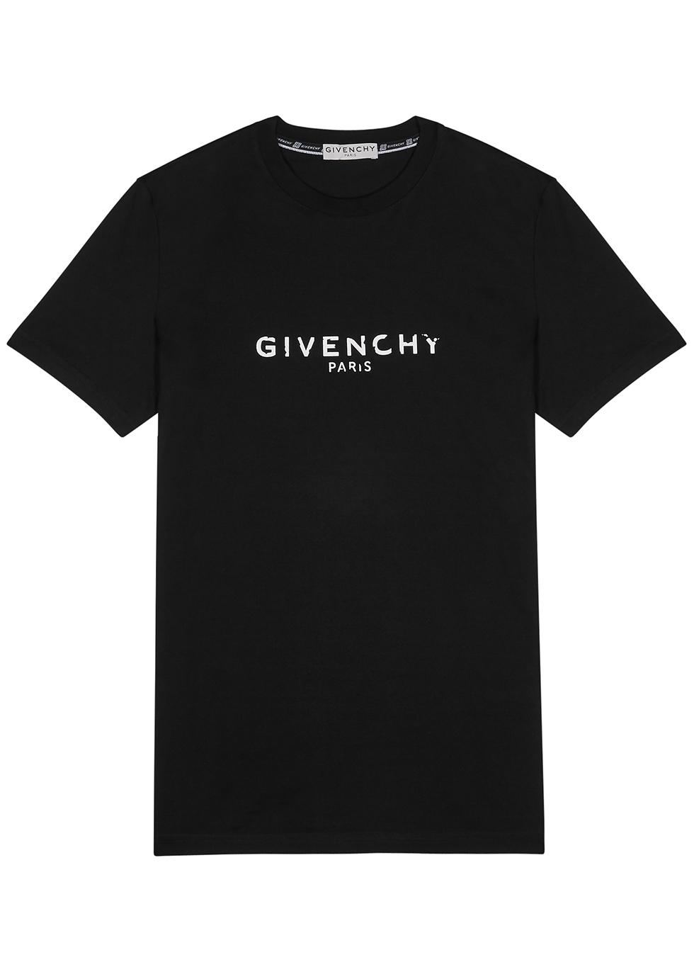 Givenchy Black logo-print cotton T 