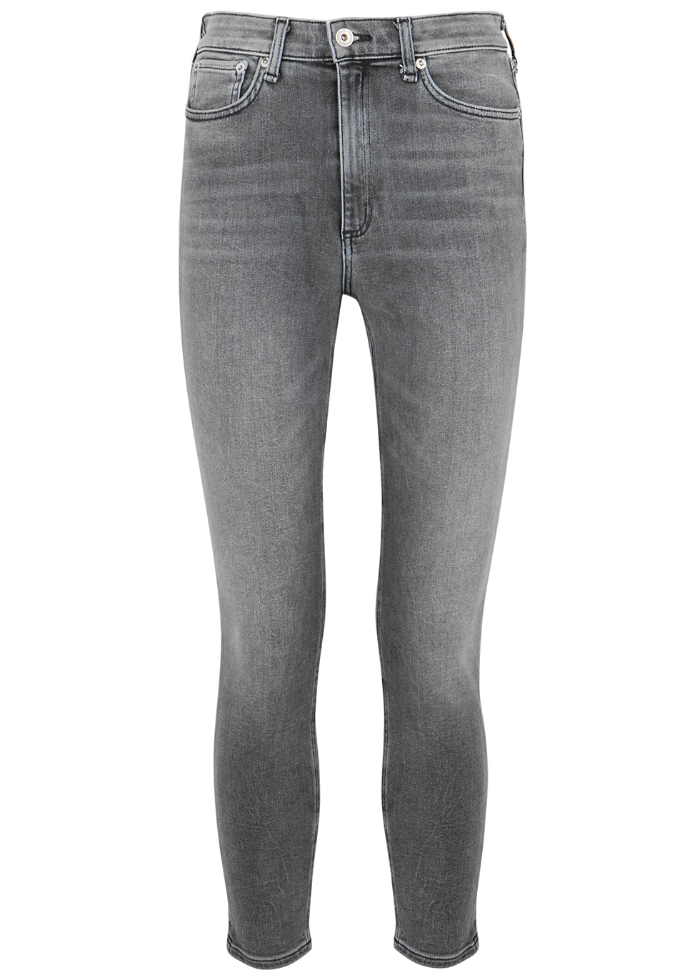 rag & bone Nina grey cropped skinny jeans - Harvey Nichols