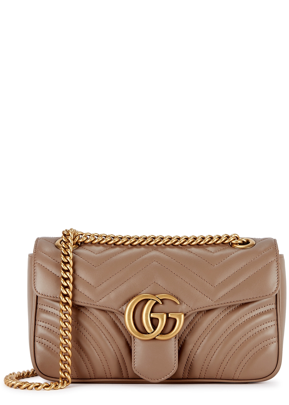 gg marmont small leather shoulder bag