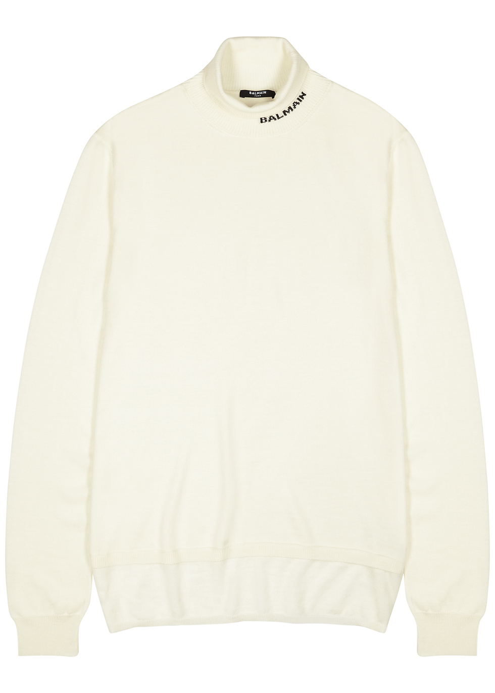 Balmain Cream fine-knit wool jumper - Harvey Nichols
