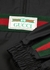 Black half-zip coated cotton jacket - Gucci
