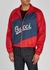 Red logo-embroidered shell bomber jacket - Gucci