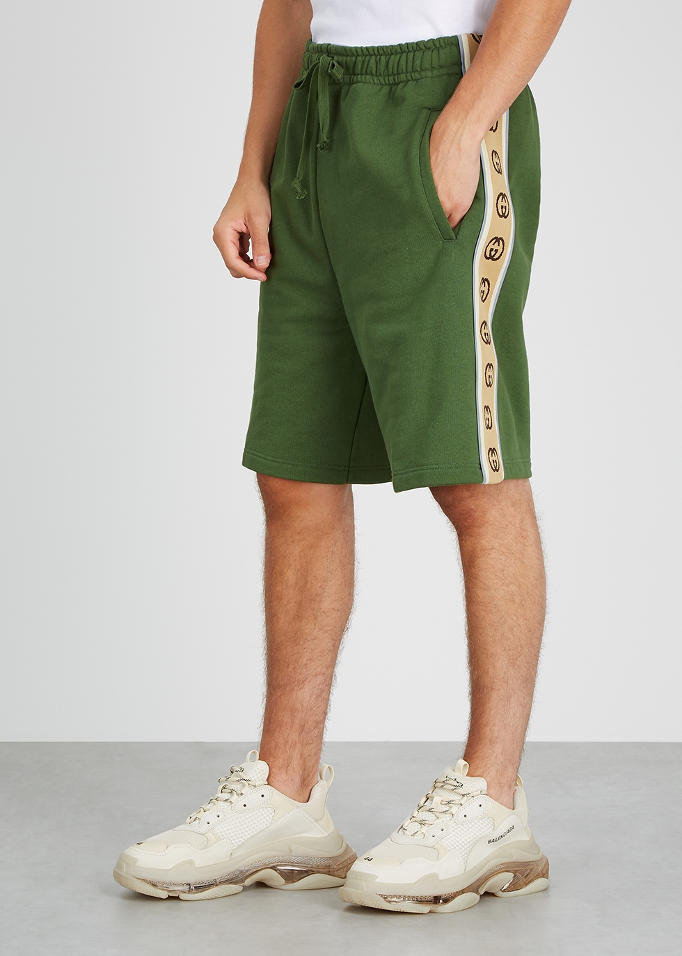 gucci shorts green