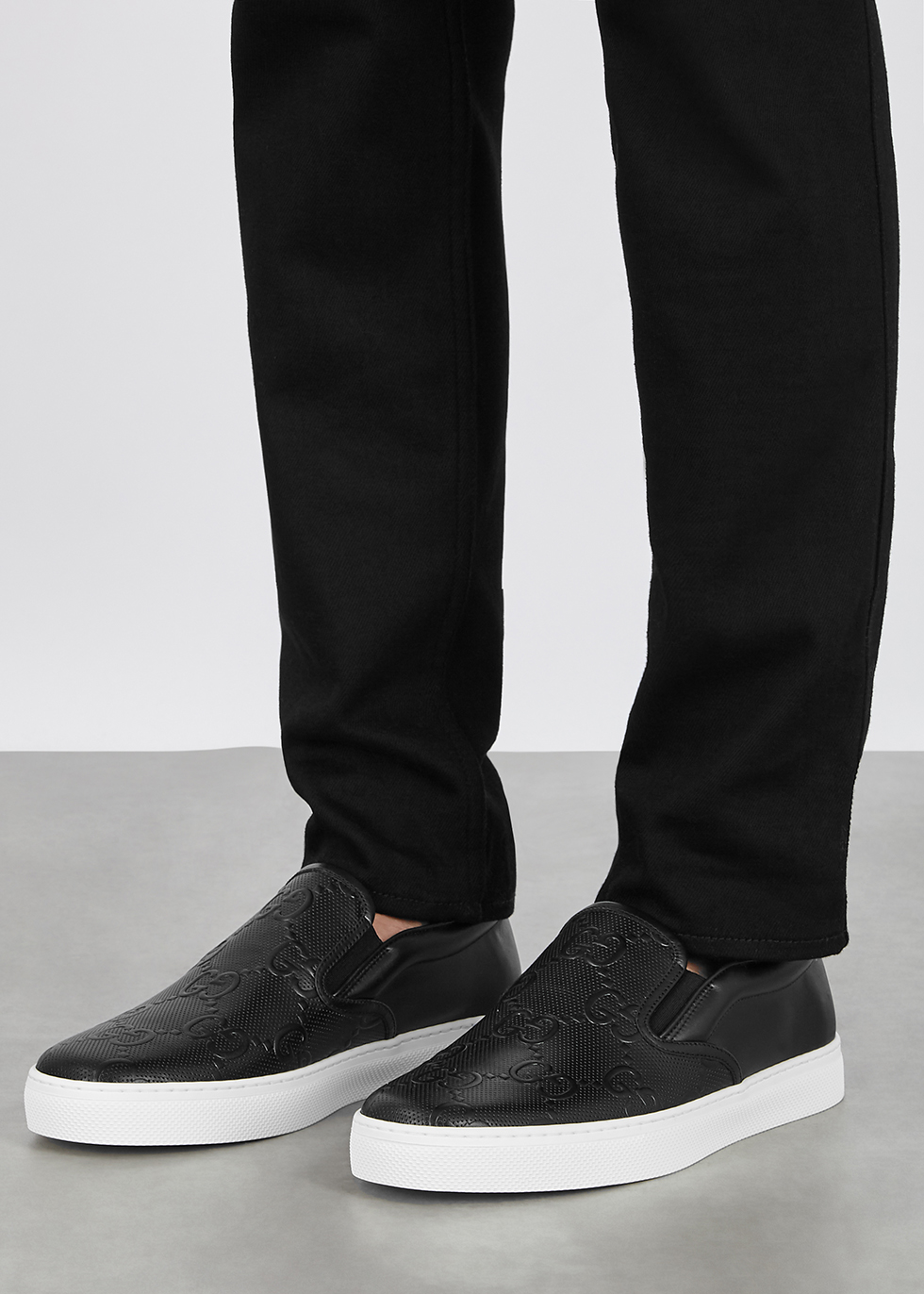 Gucci Dublin black leather sneakers 