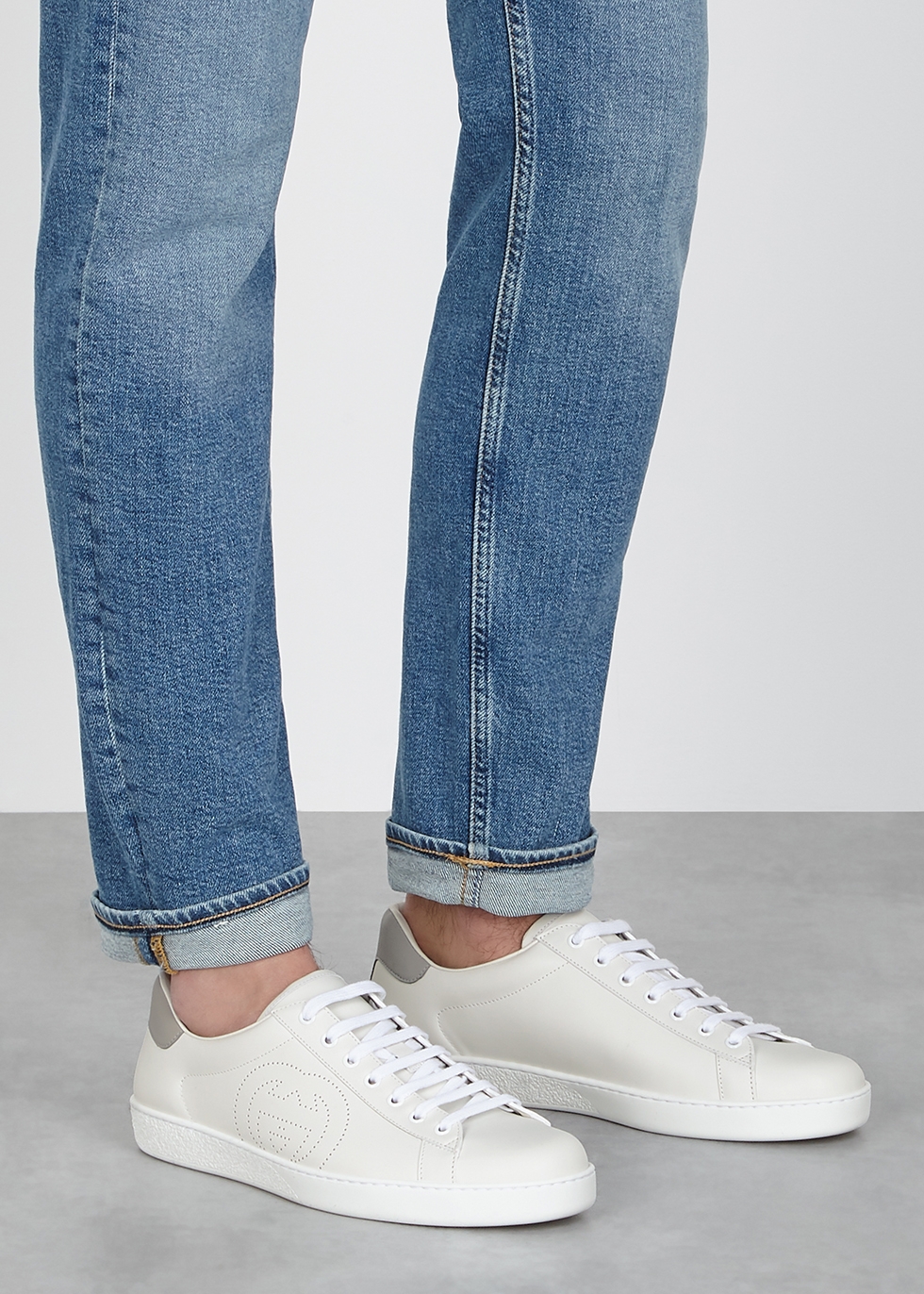 Ace white leather sneakers - Harvey Nichols
