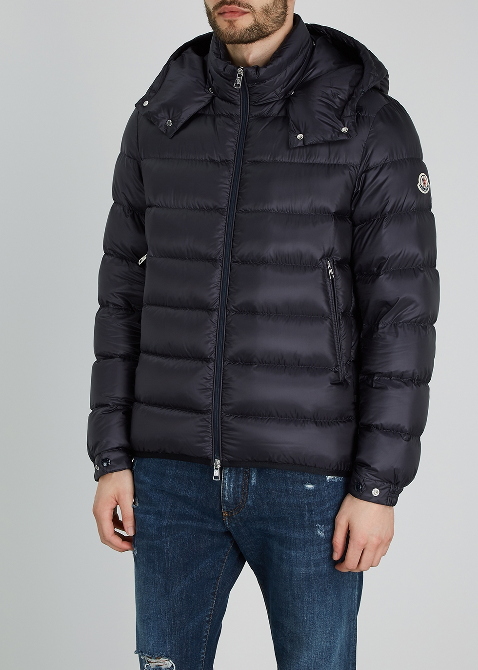 Moncler Verte navy quilted shell jacket 