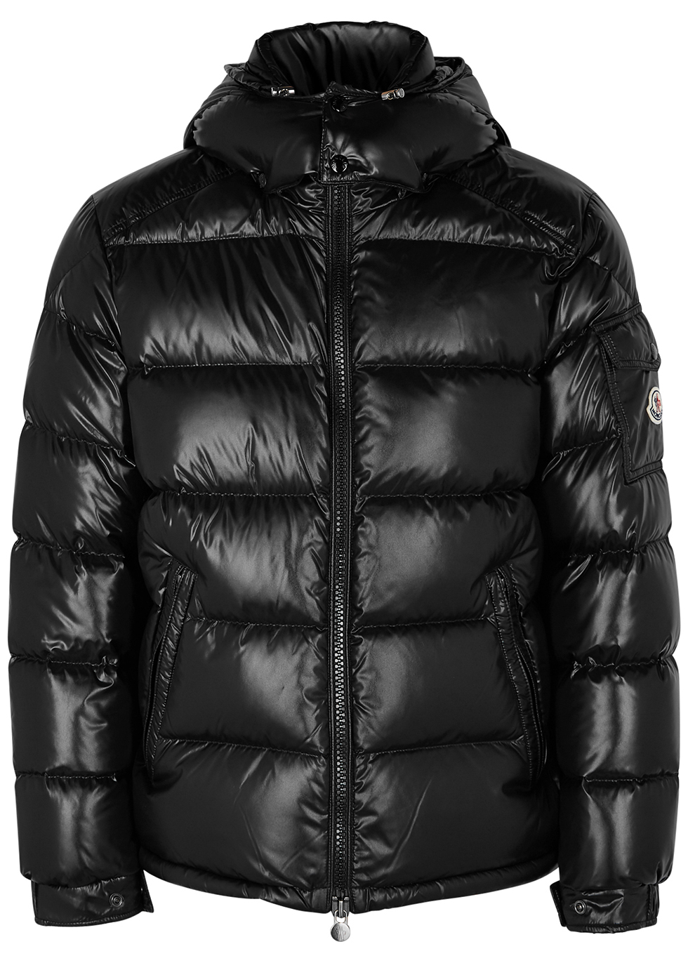 Moncler Maya black quilted shell jacket - Harvey Nichols