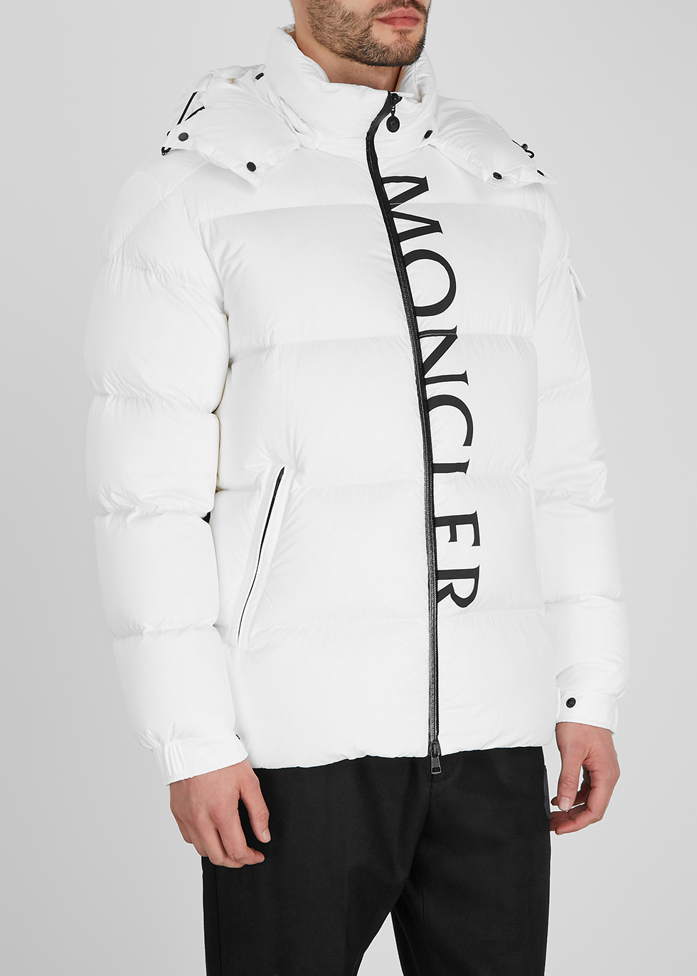 Moncler Maures white quilted shell 