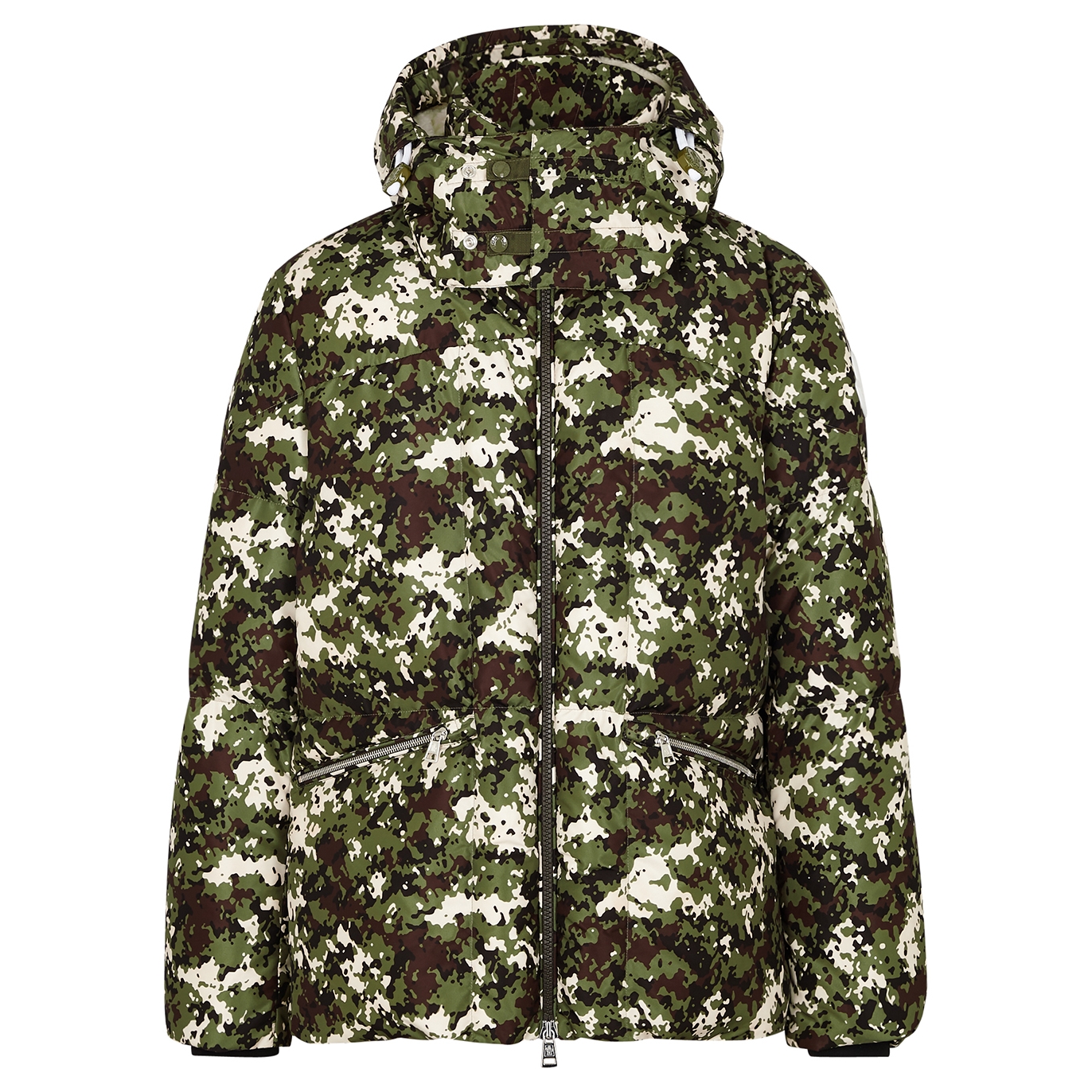 Moncler Blanc Camouflage-print Quilted Nylon Jacket - Green - 4