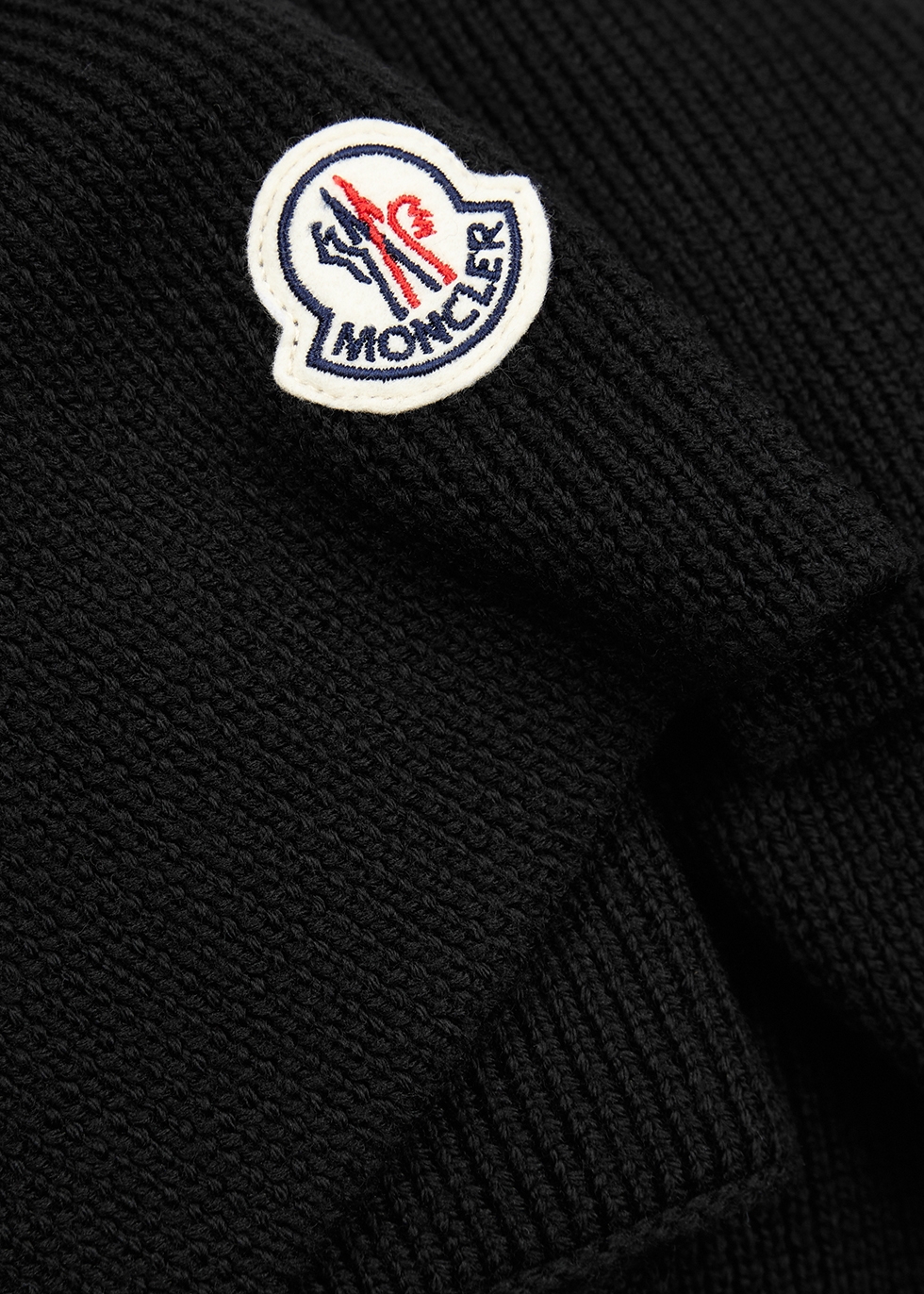 Black logo wool scarf - Harvey Nichols