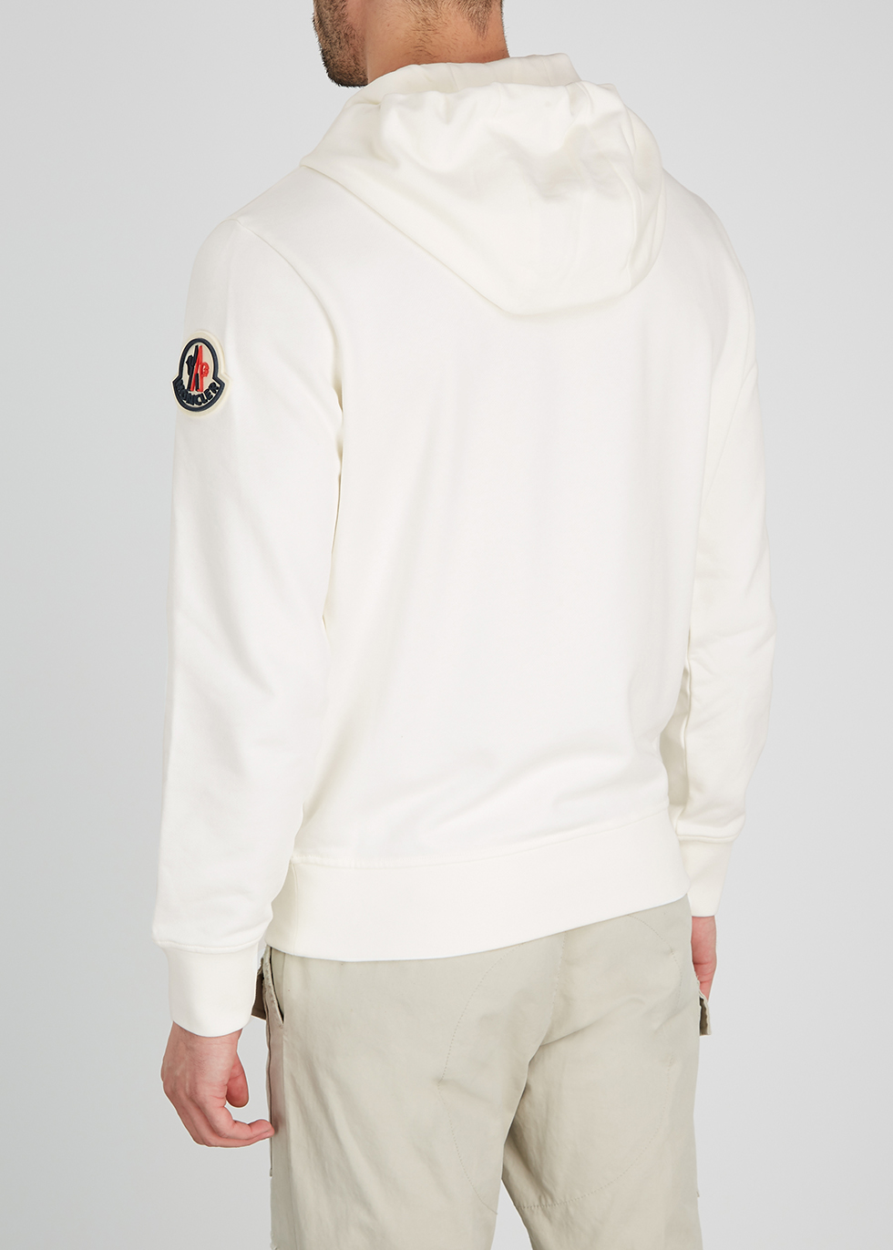 Moncler Off-white logo hooded cotton 
