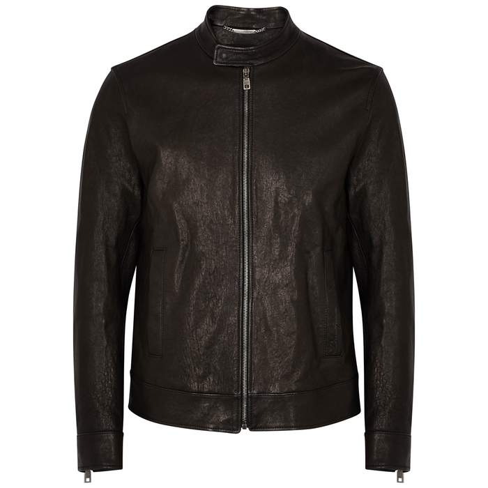 Dolce & Gabbana Black Leather Jacket