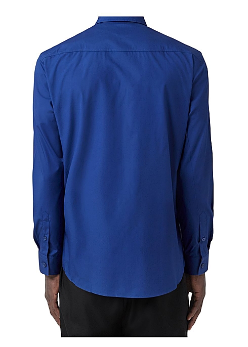 Burberry Slim fit monogram motif stretch cotton poplin shirt - Harvey  Nichols