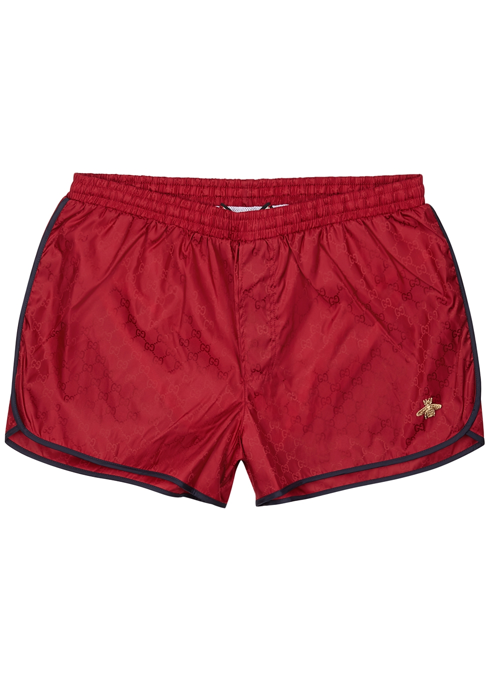 gucci swim shorts red