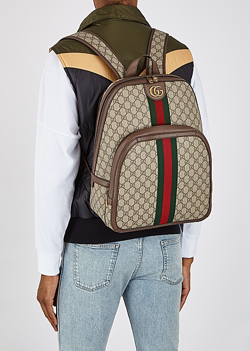 Lige Selvforkælelse Trafik Gucci Ophidia GG Supreme medium monogrammed backpack - Harvey Nichols