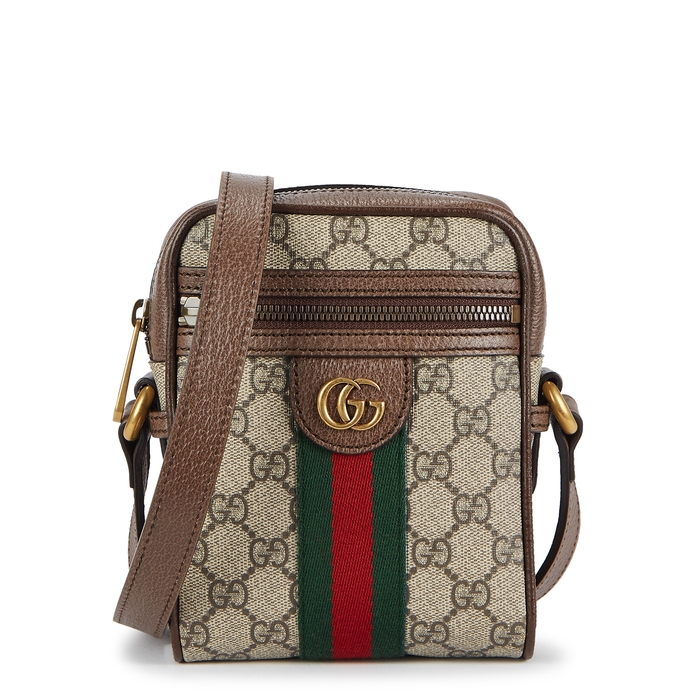 Gucci Ophidia Gg Monogrammed Cross-body Bag In Beige | ModeSens