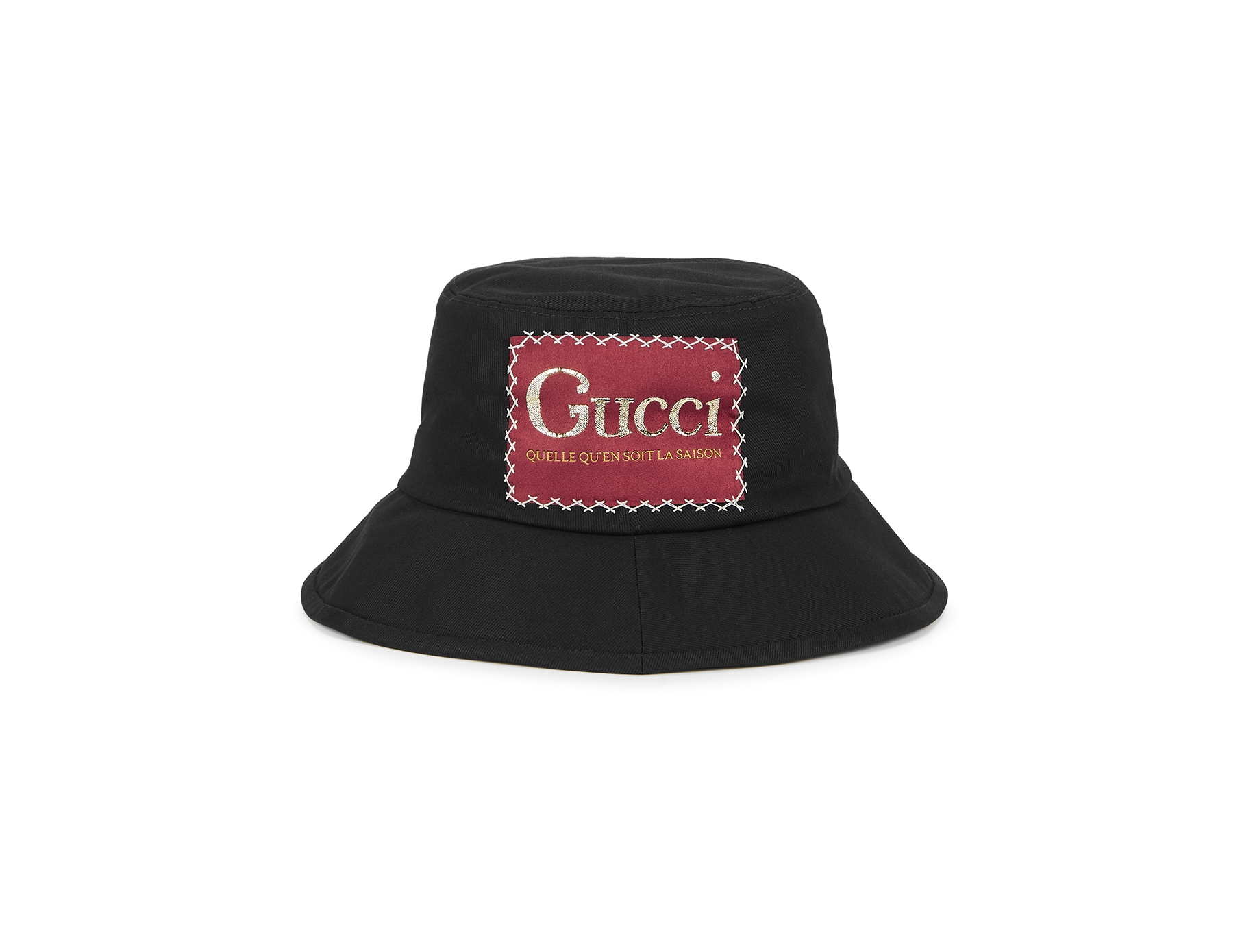 Gucci Black Logo Twill Bucket Hat Harvey Nichols