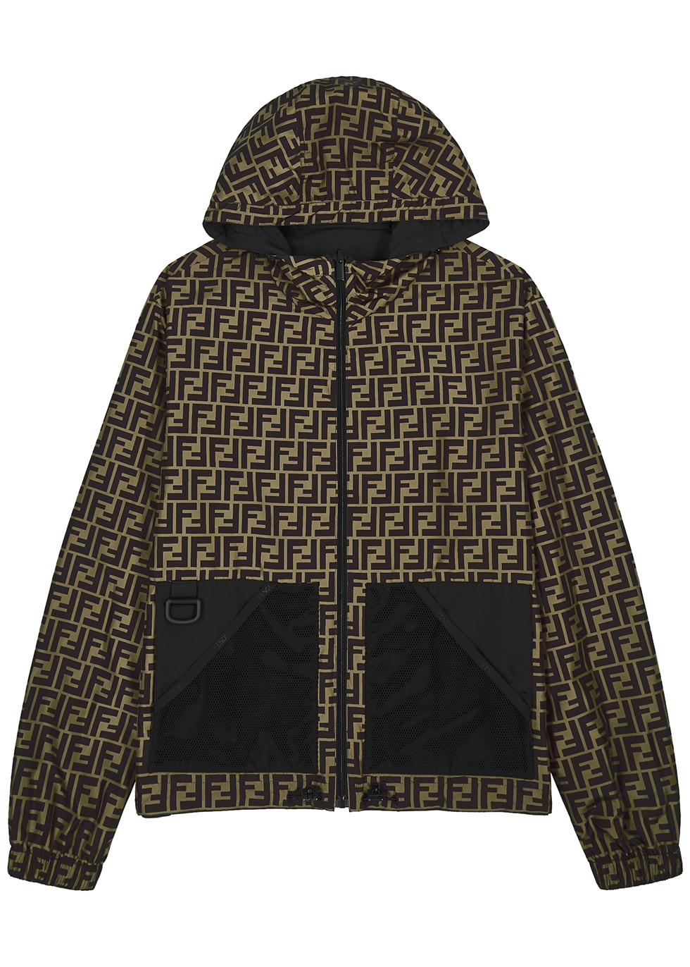 Fendi Black reversible shell jacket 