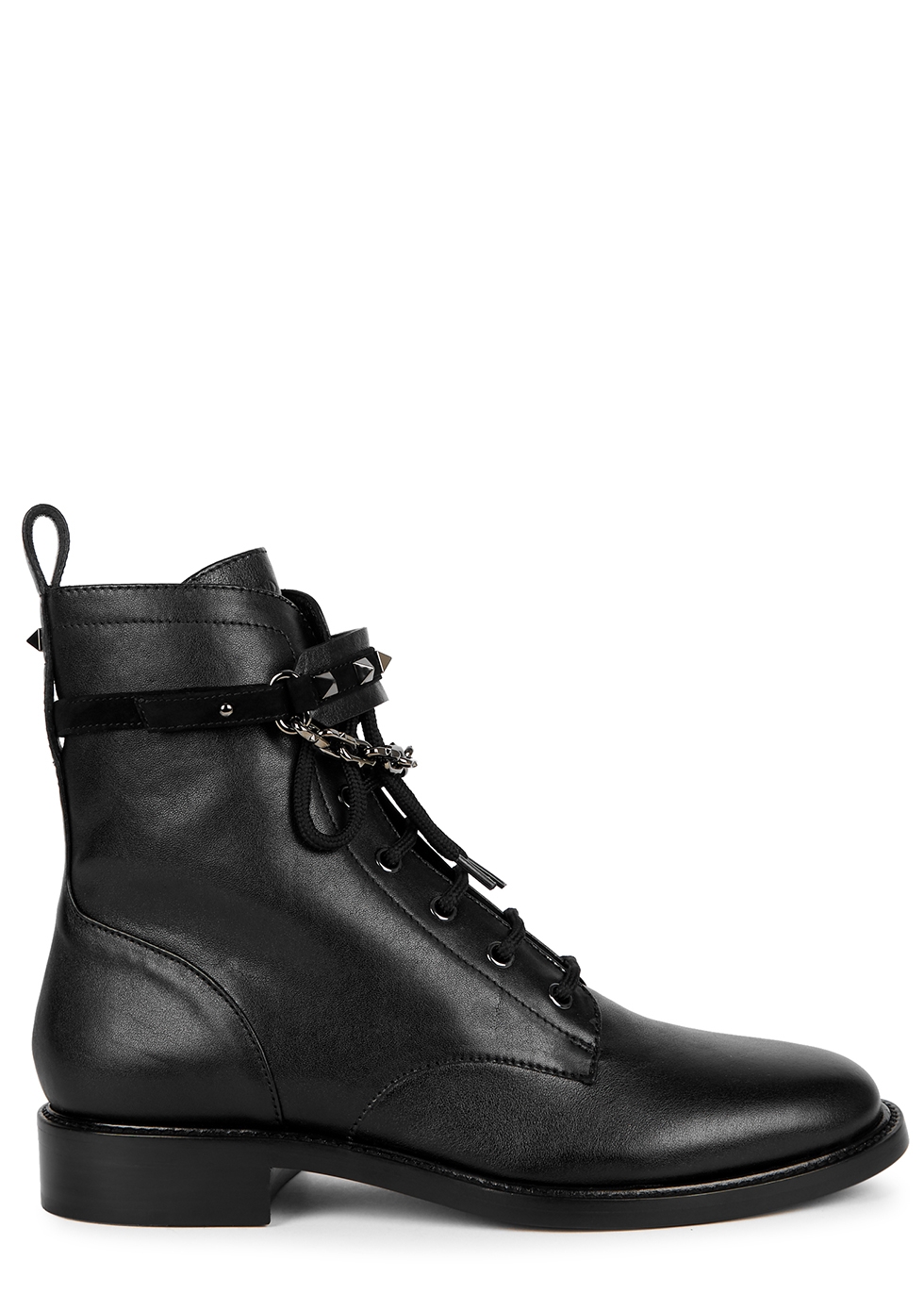 valentino garavani rockstud leather boots