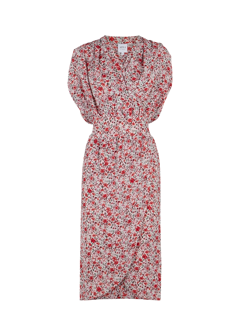 Pia floral-print chiffon dress
