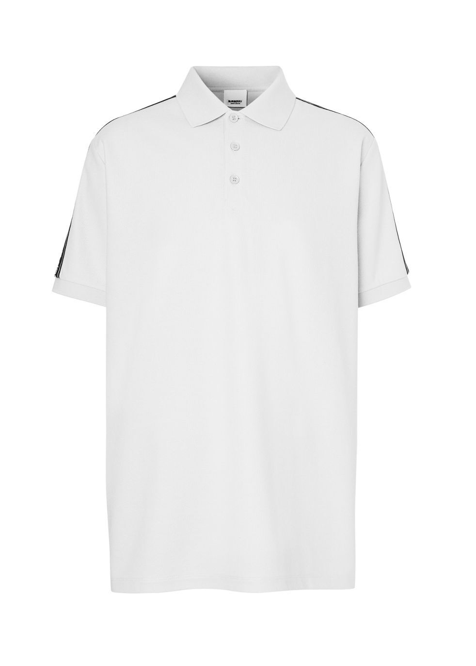 Burberry Logo tape cotton pique polo shirt - Harvey Nichols