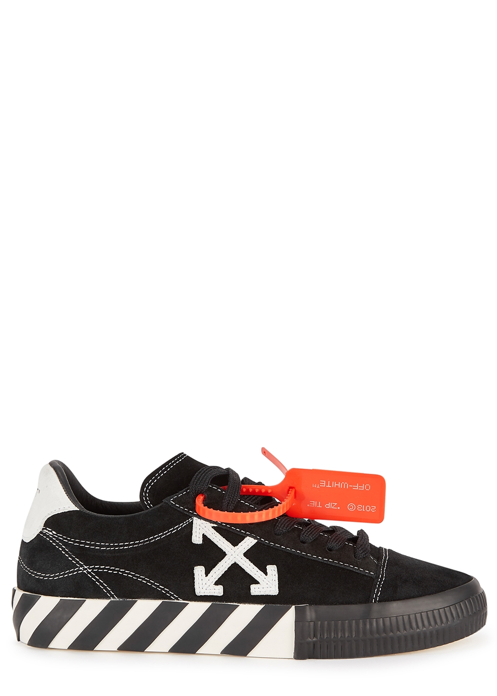 Off-White Low Vulcanized black suede 