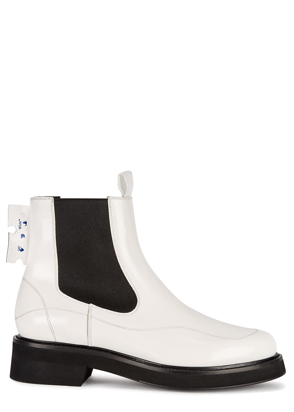 all white chelsea boots