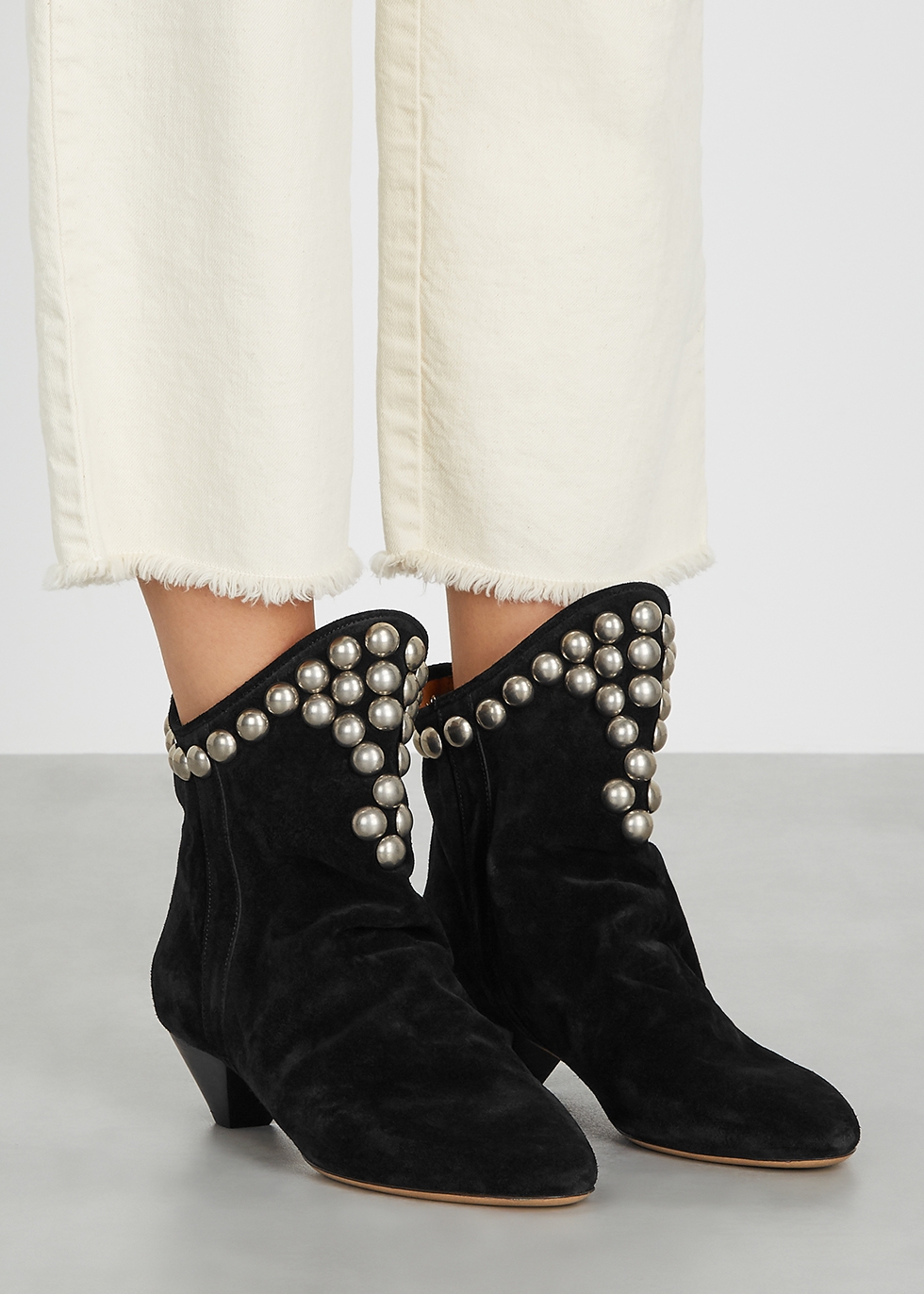 studded suede ankle boots - Harvey Nichols