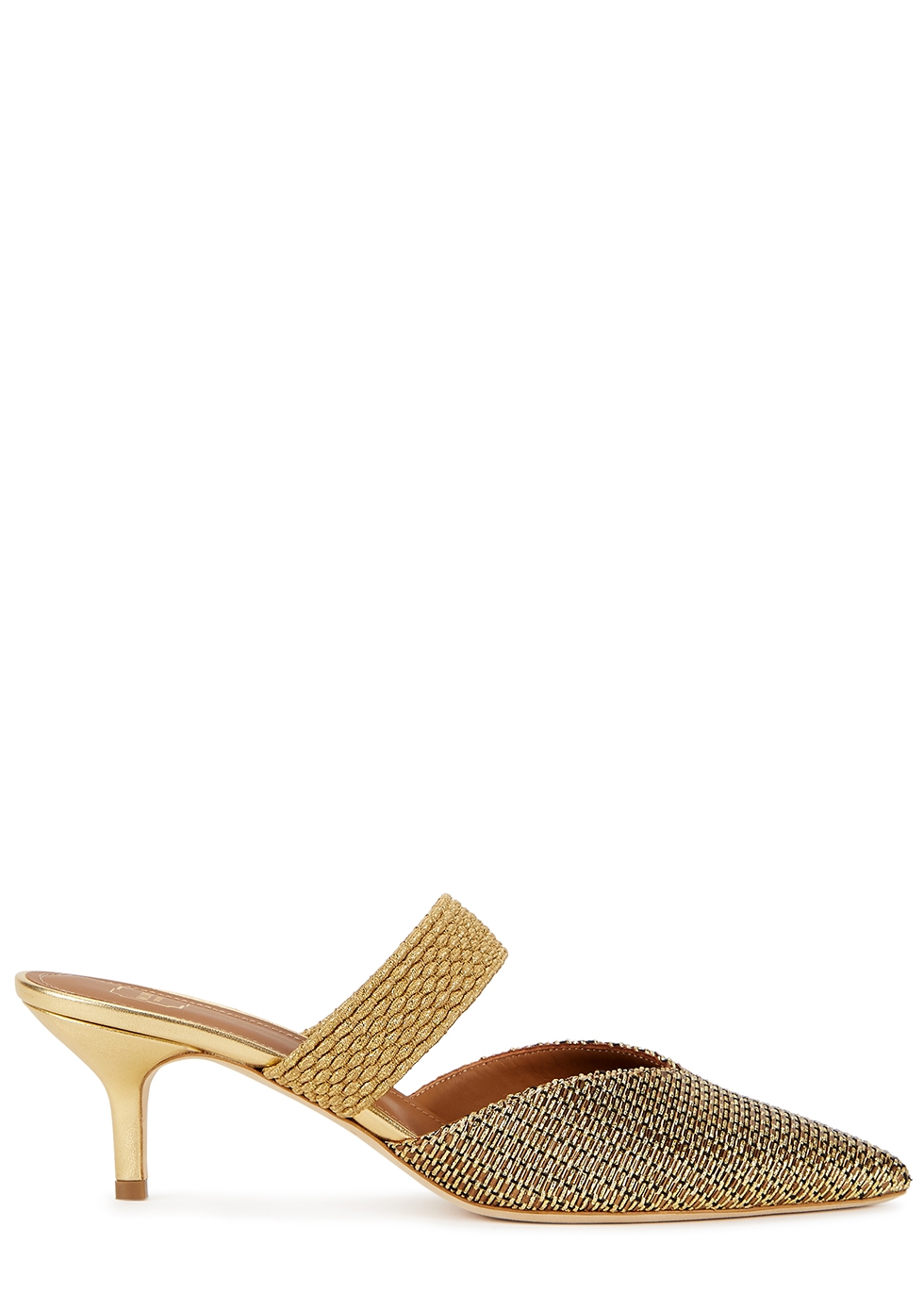 Malone Souliers Maisie 45 gold leather 