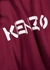 Dark red logo-print cotton sweatshirt - Kenzo