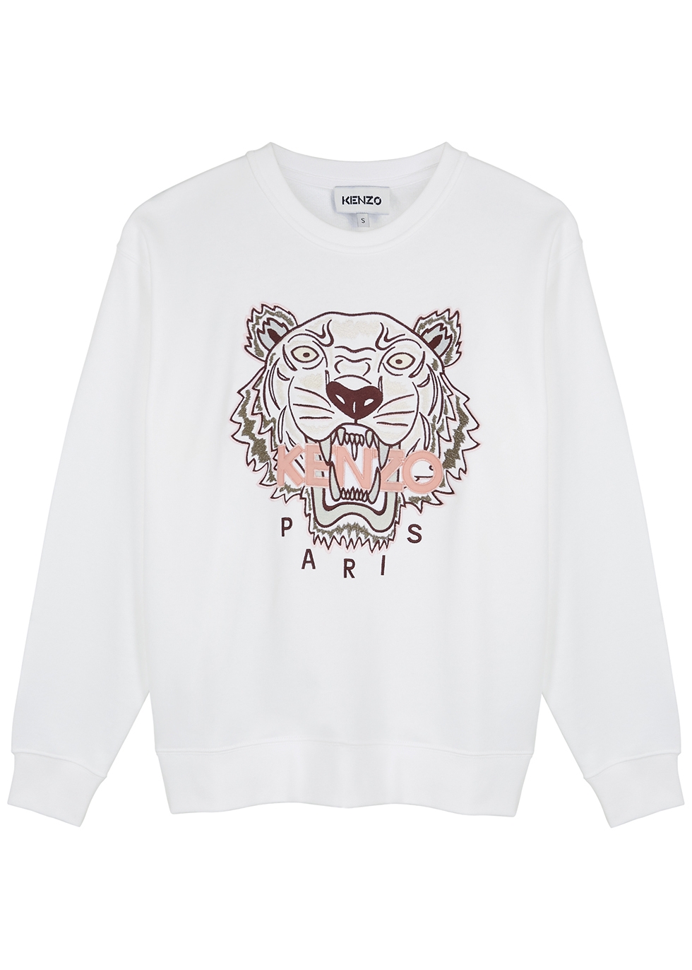 kenzo white tiger sweatshirt