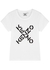 White logo-print cotton T-shirt - Kenzo