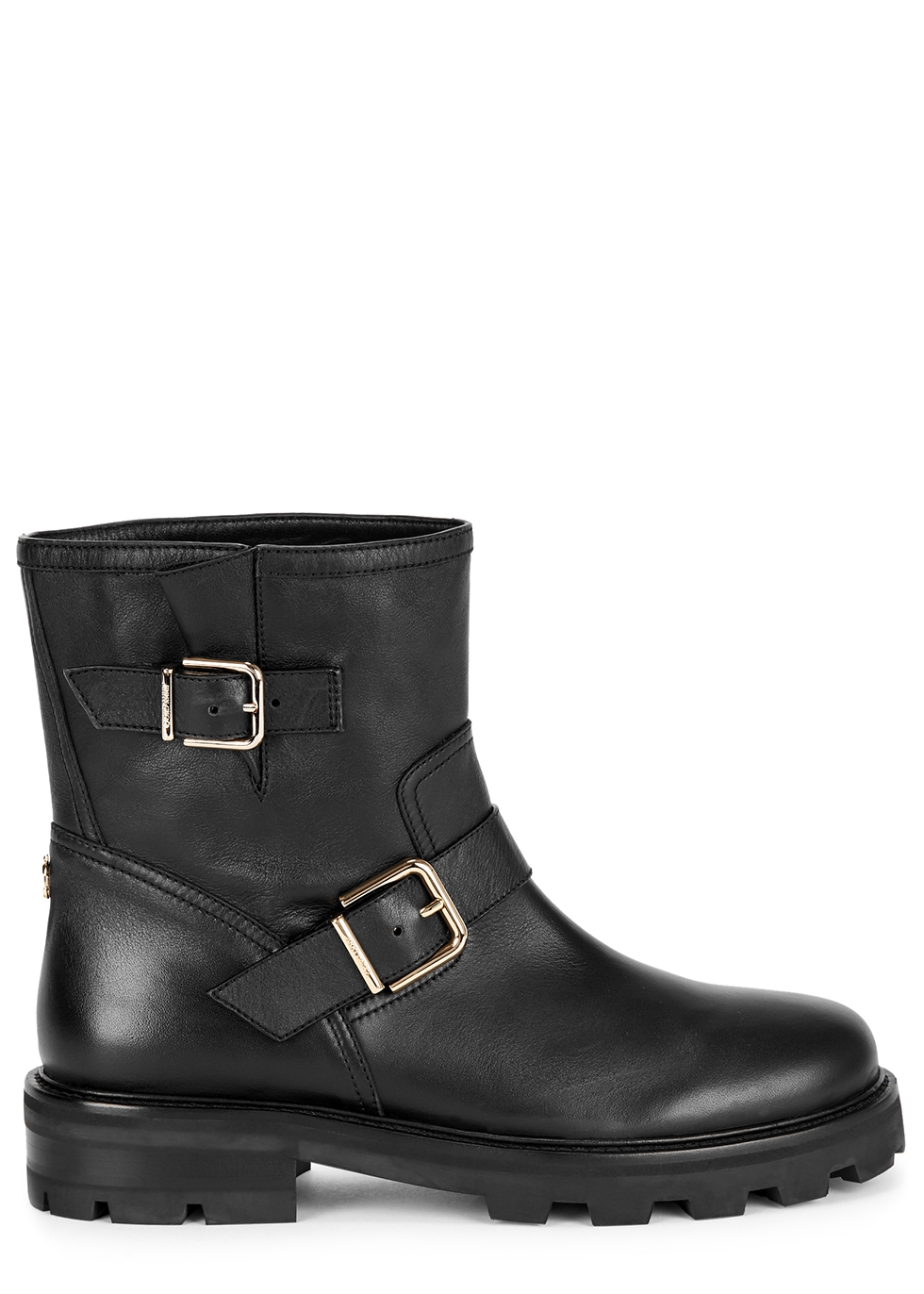 Jimmy Choo Youth black leather ankle 