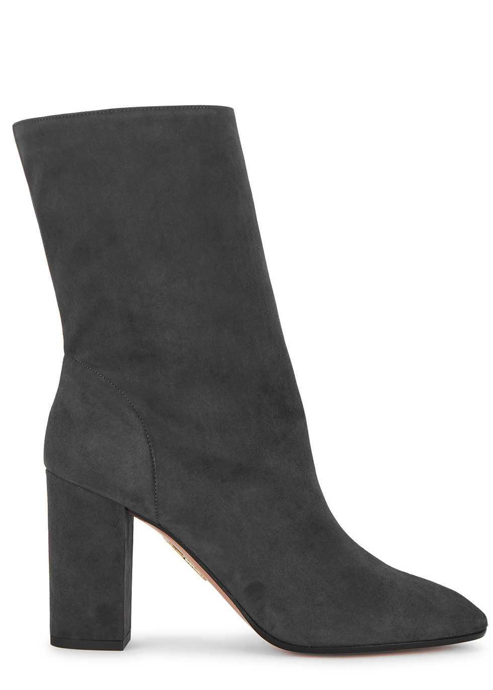 AQUAZZURA Boogie 85 dark grey suede 